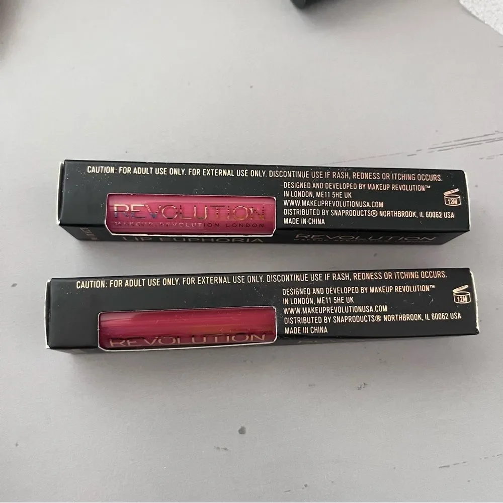 Revolution Lip Euphoria Butter Soft Matte Lip Color Set Fate and Aura